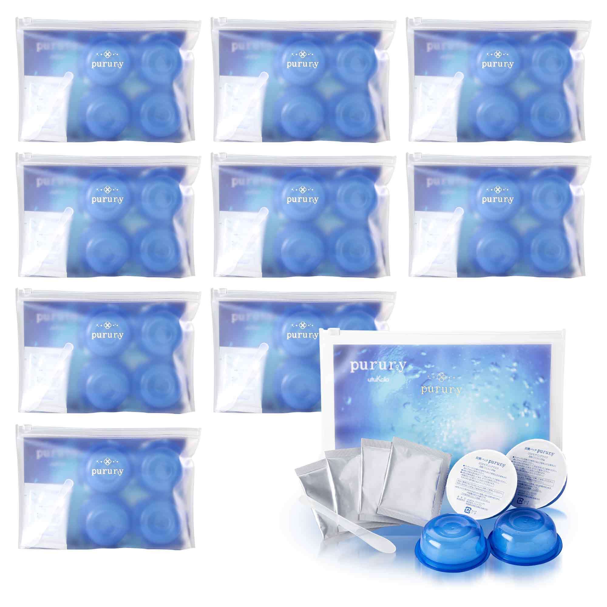 【売り切り】炭酸パックプルリ　4個入　ｘ10セット　垂れない ジェル 毛穴 美肌 フェイスパック 無添加 無香料 日本製　スキンケア　大口　まとめ買い