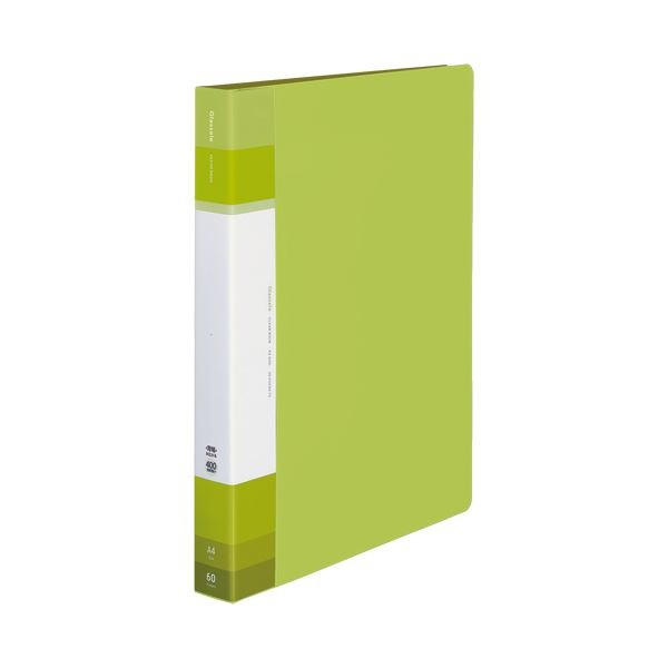 （まとめ）コクヨクリヤーブック（Glassele） 固定式・背ポケット A4タテ 60ポケット ライトブルー ラ-GLB60LB 1セット（4