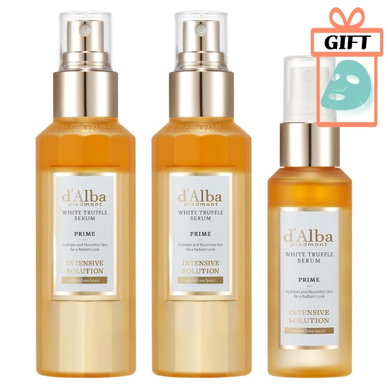 【100ml+100ml+50ml】 ホワイトトリュフ プライムインテンシブセラム / マスクパック プレゼント