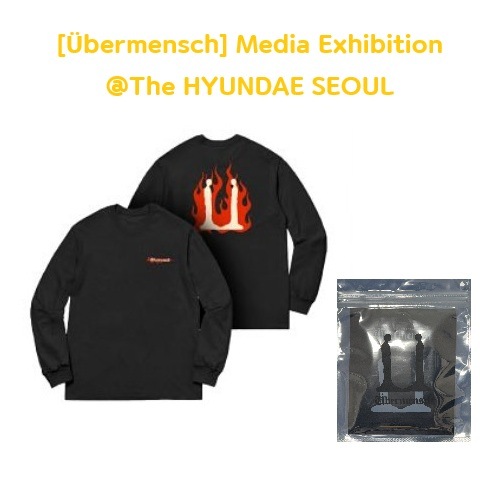 GD [Übermensch] Media Exhibition @The HYUNDAE SEOUL 公式 LONG_SLEEVE(BLACK/M) + フォトカード