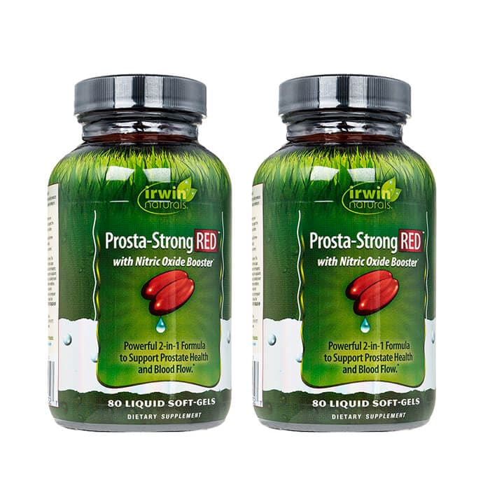 IrwinNaturals プロスタストロングレッド 80錠 2本 アーウィンナチュラルズ ノコギリヤシ ソーパルメット L-シトルリン 海外発送 日時指定不可 ヤマト国際便発送