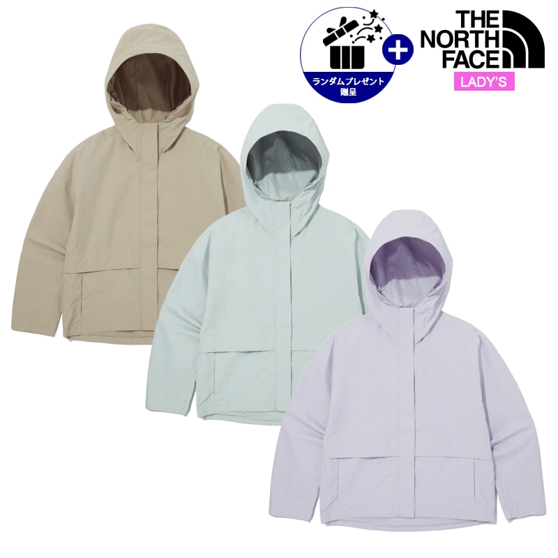 女性 トラベラー ジャケット NJ2HQ34 レディーズ 日常 デイリー カジュアル アウトドア ジップアップ 防水 フード付き ルーズフィット 旅行 季節の変わり目