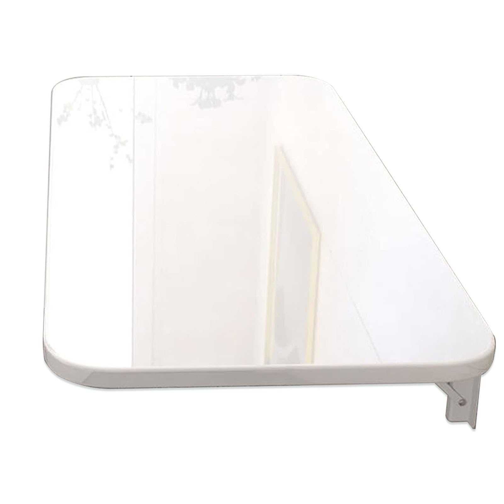 壁掛け式折りたたみドロップリーフダイニングテーブル小部屋オフィスキッチン用ホワイトL70xW40cm