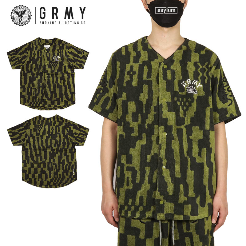 グライミー シャツ GRIMEY 半袖シャツ ベースボールシャツ セットアップ対応 メンズ レディース ブランド 大きいサイズ おしゃれ ストリート