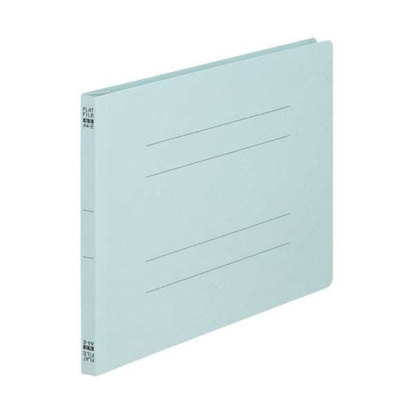 （まとめ）TANOSEE フラットファイル（ノンステープルタイプ）A4ヨコ 150枚収容 背幅18mm 青 1パック（10冊）10セット 8,784円