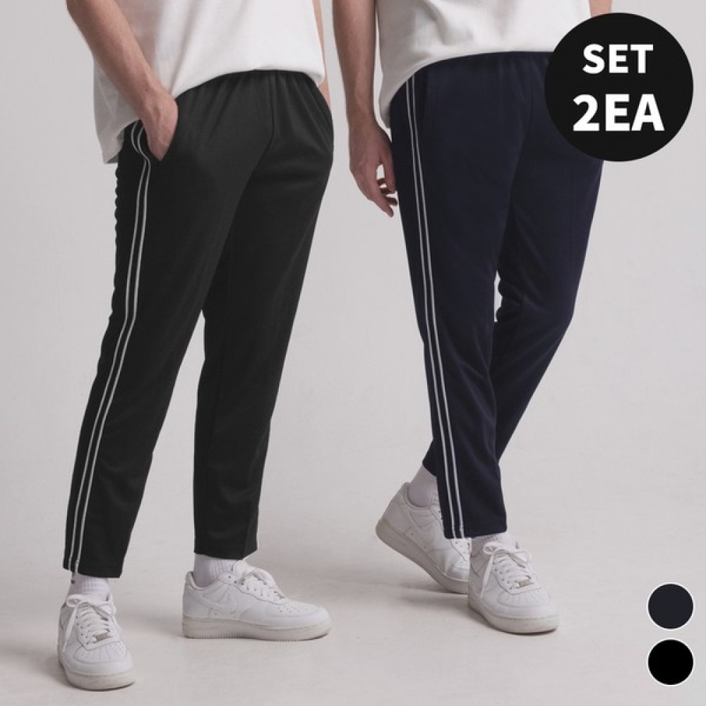 (Pianer) ビッグサイズセミライントラックパンツ (2color)