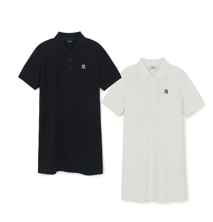 Basic Small Logo Pique Dress (3FOPB0763-50IVS, 3FOPB0763-50BKS)