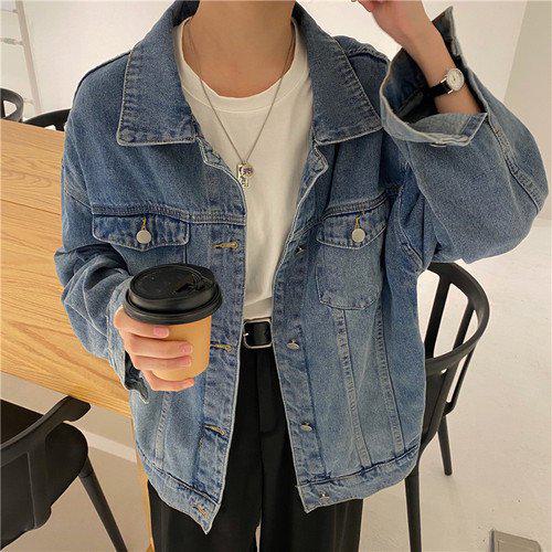 ジャケット レディースアウター レディース デニムジャケット ライトアウター 軽アウター デニム カジュアル レトロ オーバーサイズ ドロップショルダー 秋 ルーズ かわいい おしゃれ お出かけ デー