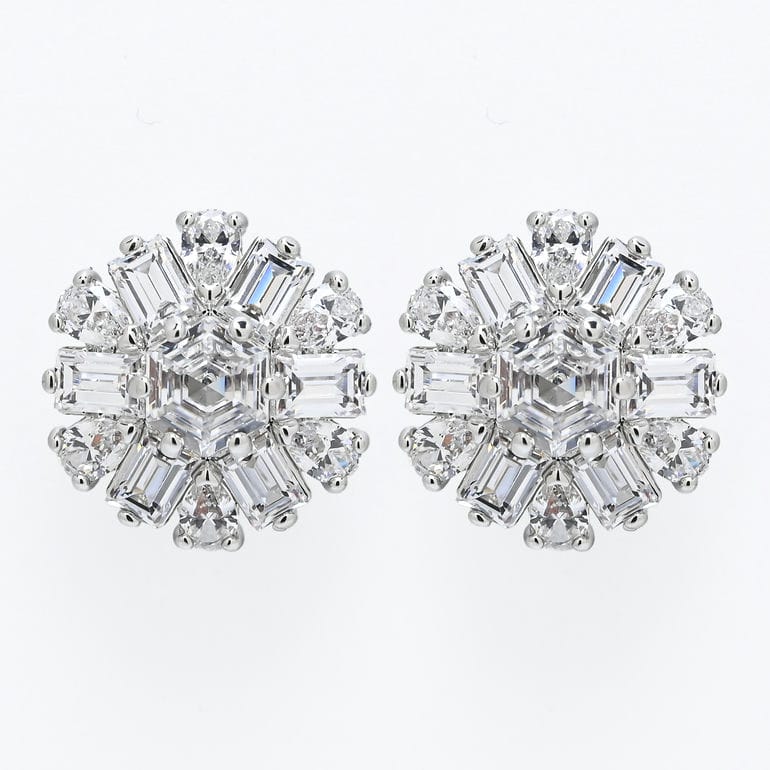 ピアス Idyllia イディリア スタッドピアス クリア シルバー レディース 5691483 ジュエリー