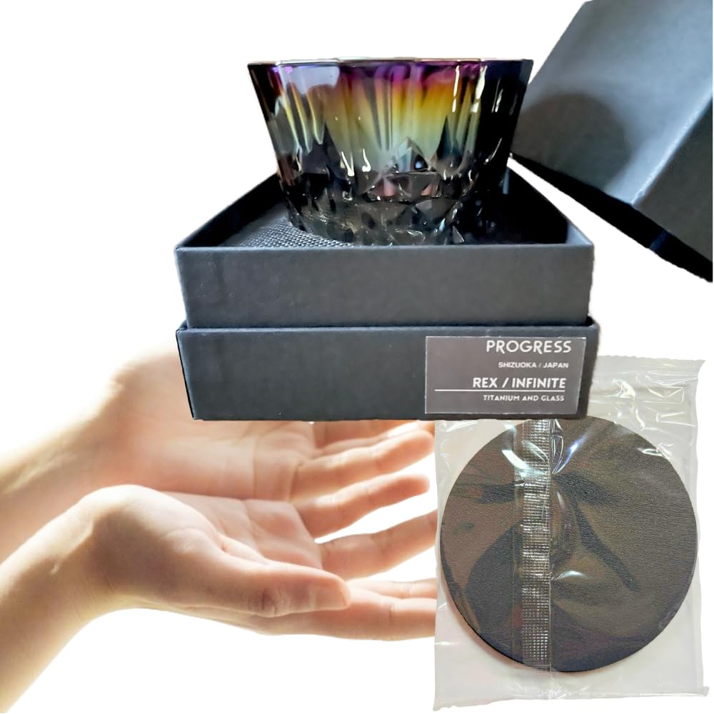 ロックグラス PROGRESS チタンミラー Jewelry Glass 日本製 ウィスキー 日本酒 ワイン お酒がまろやかに 誕生日 記念日 結婚 新築祝い クリスマス バレンタイン 退職ギフト 父