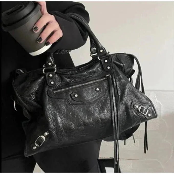 ショルダーバッグ おしゃれ ギャル系 レディース トートバッグ エディターズバッグ バレンシアガ風 2way 5,520円