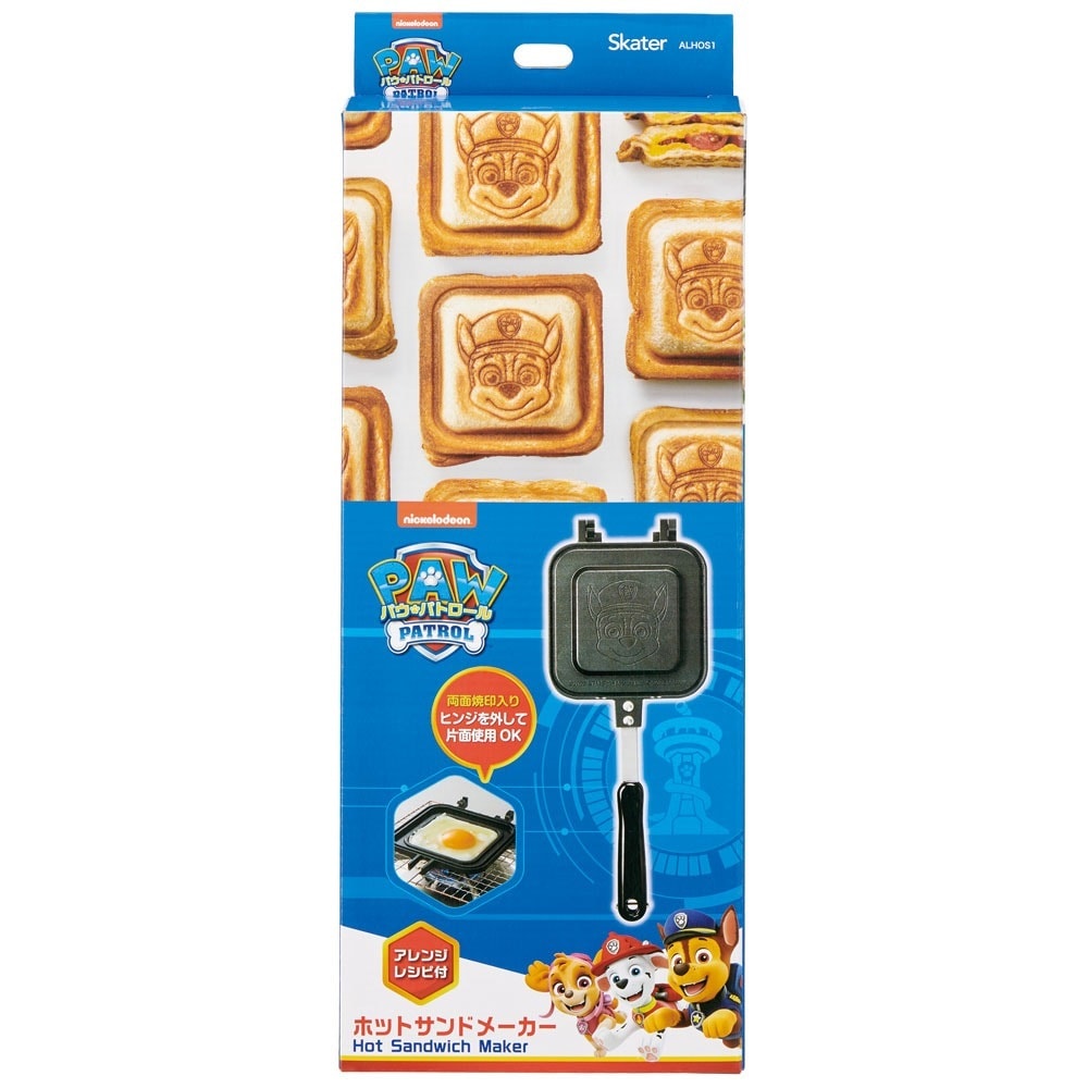 スケーター アルミ製ホットサンドメーカ パウ・パトロール ALHOS1 4973307663567