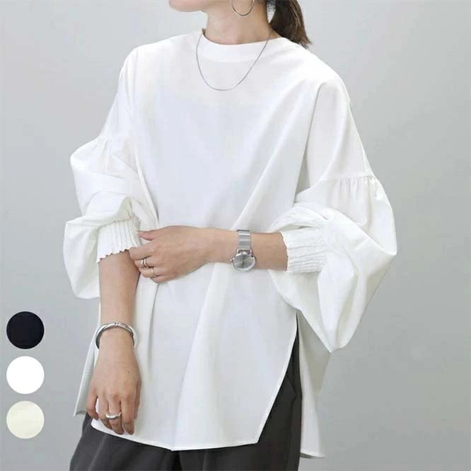 シャツ レディース 長袖 韓国風 秋 新作 シンプル カジュアル きれいめ