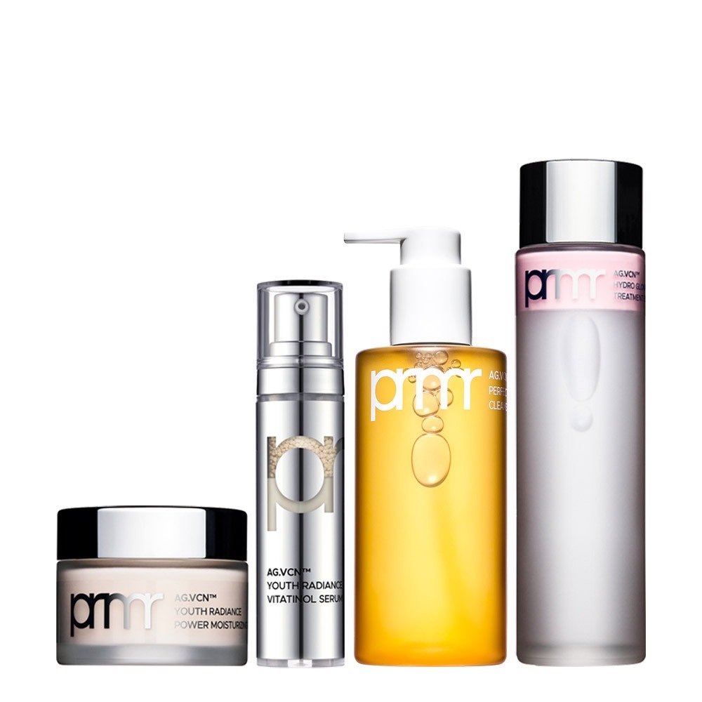 AG VCNハイドログロートリートメントエッセンス150ml +ユースラジアンスビタチノールセラム+パワーモイスチャライジングクリーム50ml +パーフェクトオイルツーフォームクレンザー200ml 4