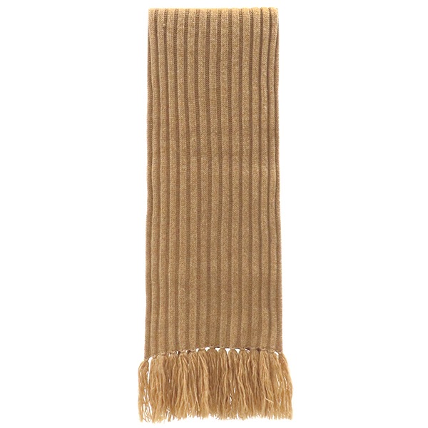 エルメス HERMES マフラー リブ フリンジ カシミヤ ブラウン系 茶 スターマーク 【中古】 33,341円