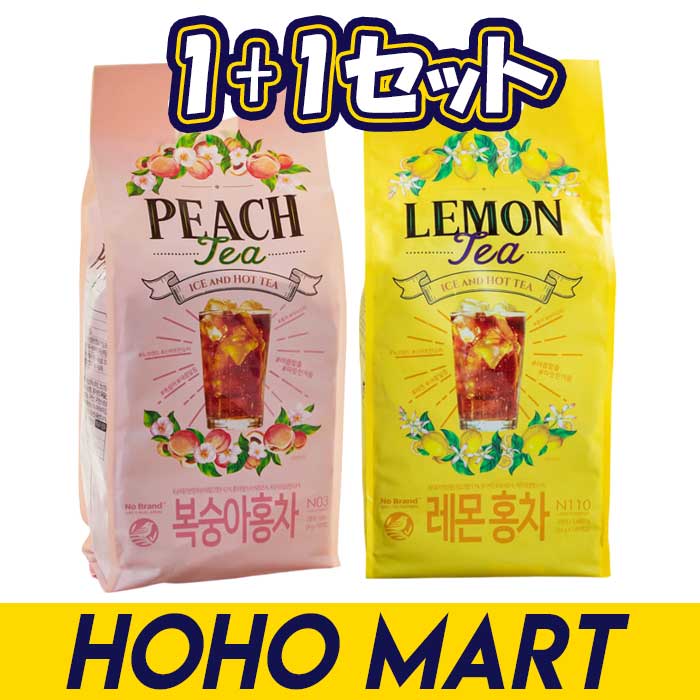 nobrand 1+1セット レモン紅茶 桃の紅茶 14g×120個入 大容量 アイス ホット スティック型 アイスティー KFOOD 韓国飲み物 韓国茶 韓国食品 Eマート emart