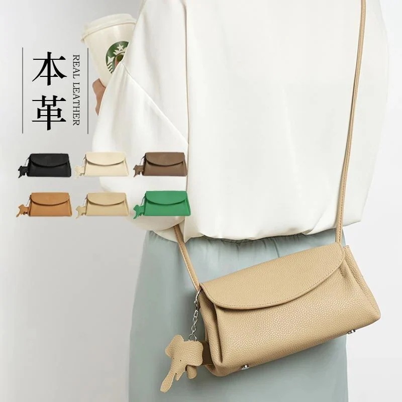 スマホポーチ 新色追加 ミニショルダーバッグ レディース 小さめ 横型 長財布収納 本革 レザーポシェット 旅行バッグ 多収納ポシェット 斜めがけ
