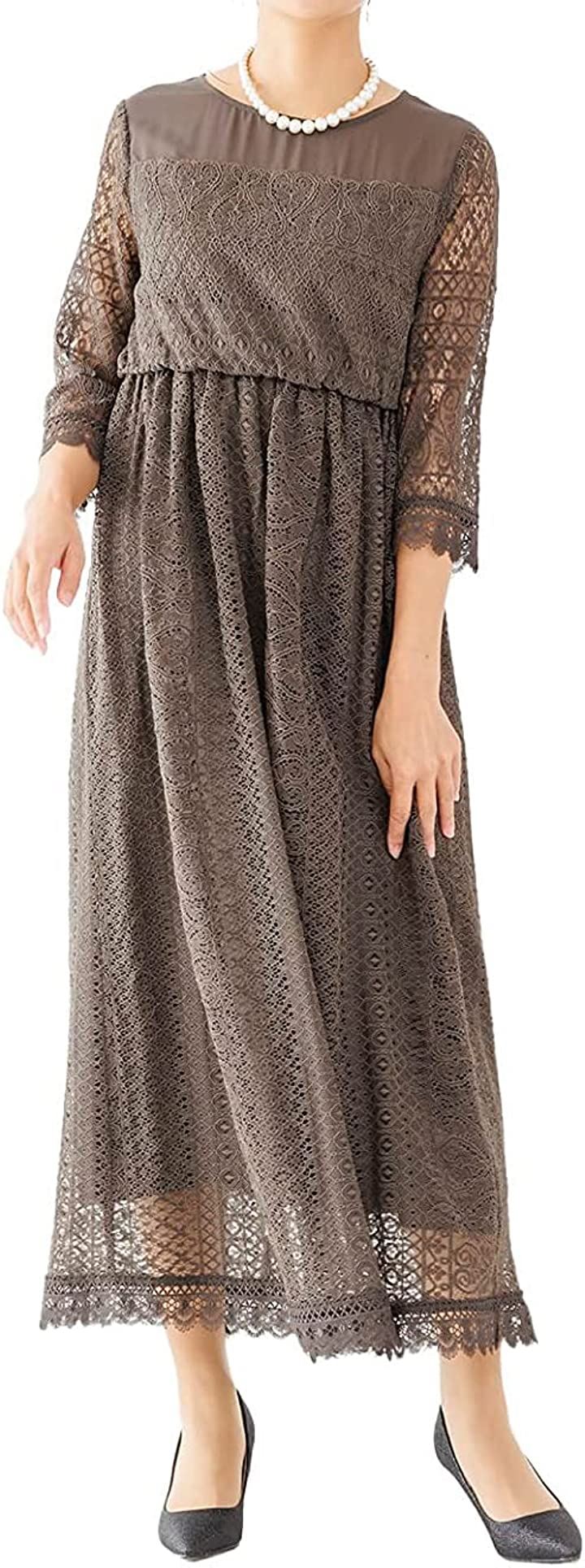 パーティ ワンピース ドレス レディース 結婚式およばれワンピース パーティードレス A-KAK( カーキ / 77000021, S)