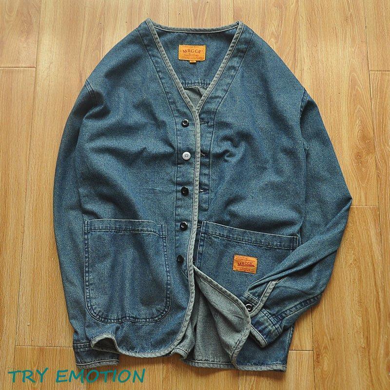 【急速発送】デニムジャケットカバーオール男前メンズおしゃれフィッシィングシャツコットン95%インディゴワークジャケットアウターカジュアル