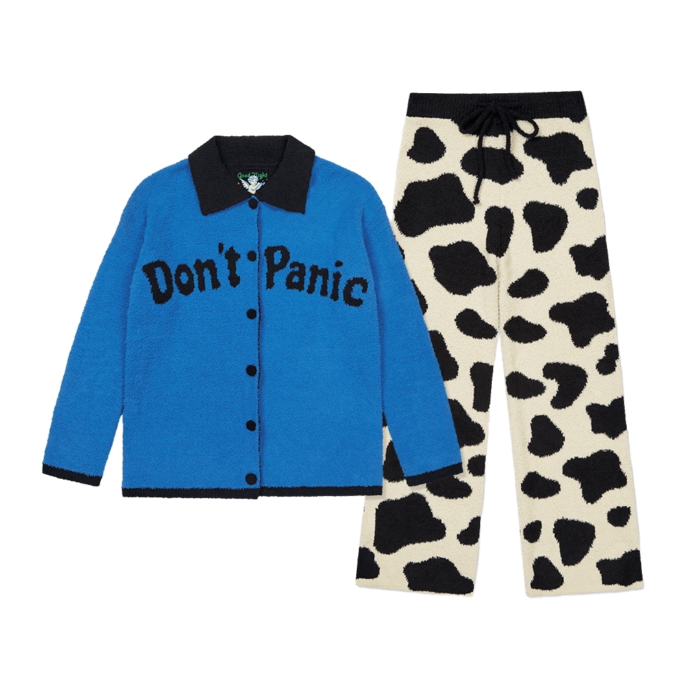 [ウィグルウィグル] パジャマ セット(ロング) - Dont Panic 長袖 睡眠 パジャマ レディース ホームウェア