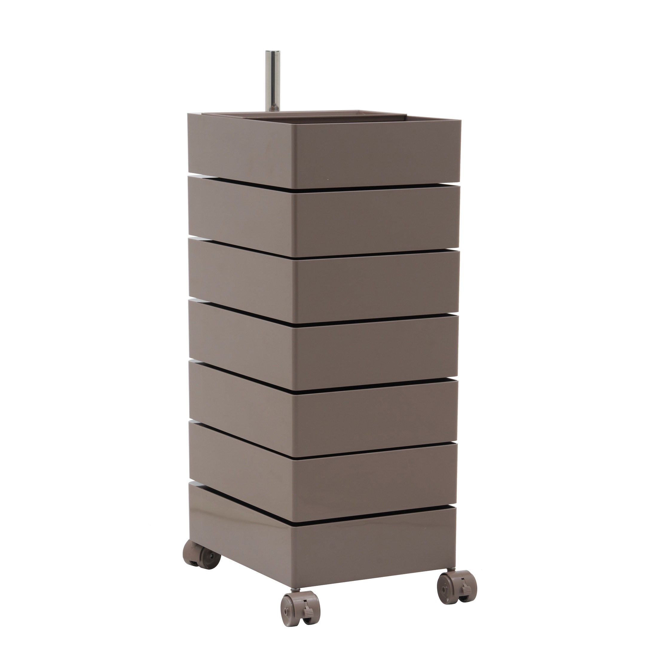 450【チョコ・7段】ワゴン キャスター付き ブレーキ付き おしゃれ 7段トレイ キッチンワゴン 回転式 収納 ベビーワゴン キッチン収納 ラック サイドワゴン キッチン ドレッサー キッチンストッカ