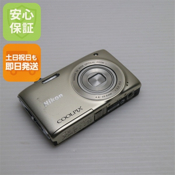 超美品 COOLPIX S3100 シャンパンシルバー デジカメ Nikon 119