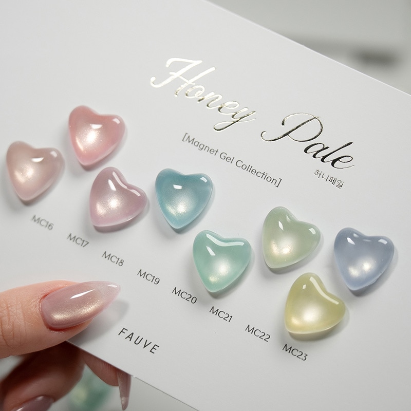[FAUVE] 【HoneyPale : Magnet Gel Collection】 8色 セット / ハニーペール：マグネットジェル / 8種類の多彩で淡い蜂蜜色のシトラスマグネットジェル