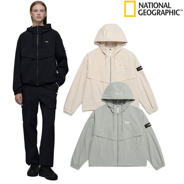 [始興店] N243WFT031 女性アルケロン ウーブン ストレッチ トレーニング フード ジップアップ