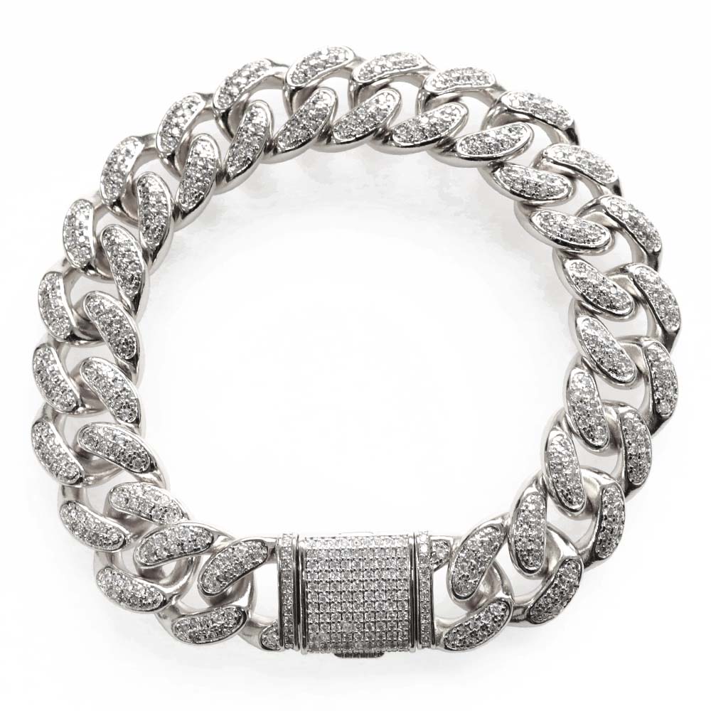 喜平 パヴェブレスレット [b345-s-15mm] 11,000円