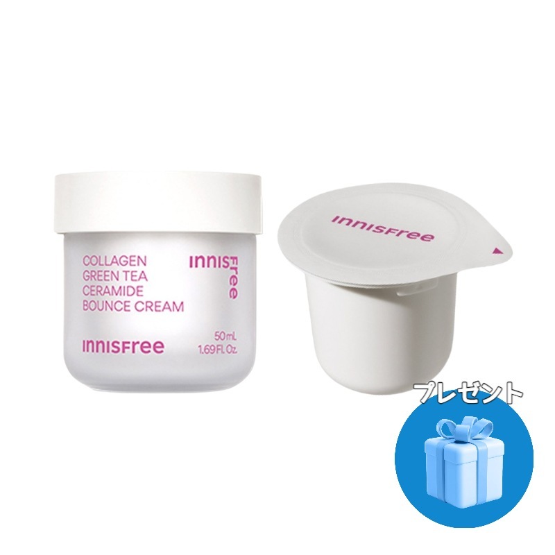 コラーゲングリーンティーセラミドバウンスクリーム,本品 50ml+詰め替え 50ml