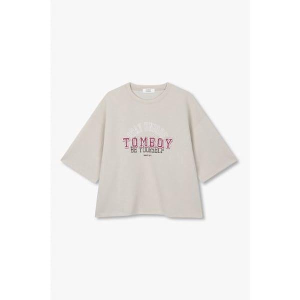 トムボーイレタリング半袖Tシャツ(9176322992)