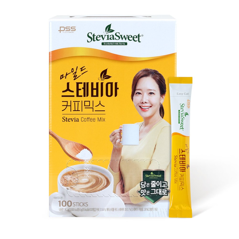 マキシムコーヒー 韓国 モカゴールド100本/ステビアスイートマイルドステビアコーヒーミックス100個入り1個