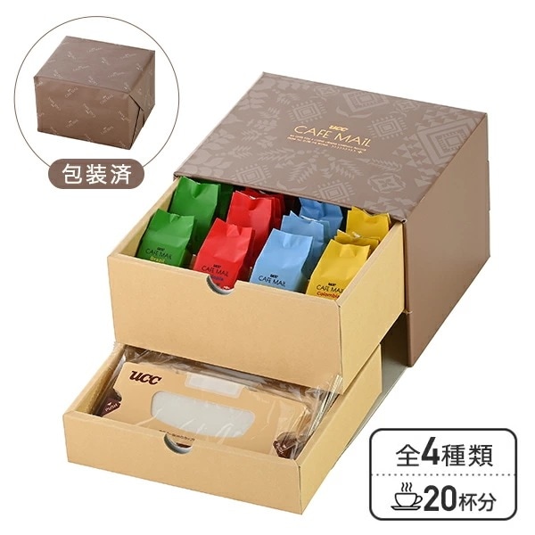 UCC カフェメールギフト YRV20P 10g×20杯分 包装済み 550427