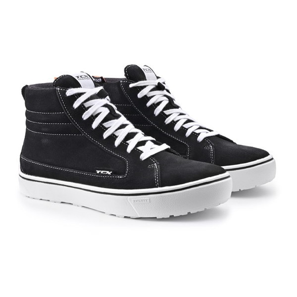 D34355 TCX ライディング シューズ 本革(グレイン牛革) ストリート3 ブラック/ホワイト 26.5cm