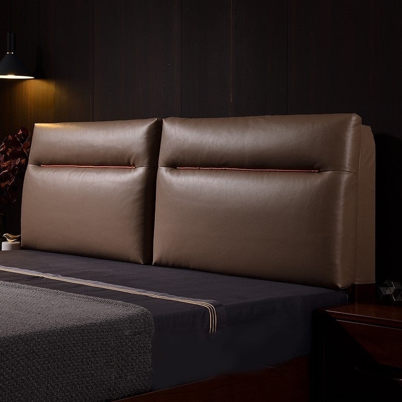 ヘッドボード 多機能 ラグジュアリー ダブルベッド 135cm おしゃれ かわいい インテリア モダン ヘッドボードカバー 後付け ブラウン