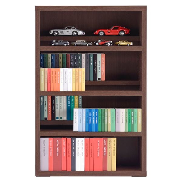 フナモコ コミックシェルフ ロータイプ (幅75×114cm) レベッカオーク CBR-76L