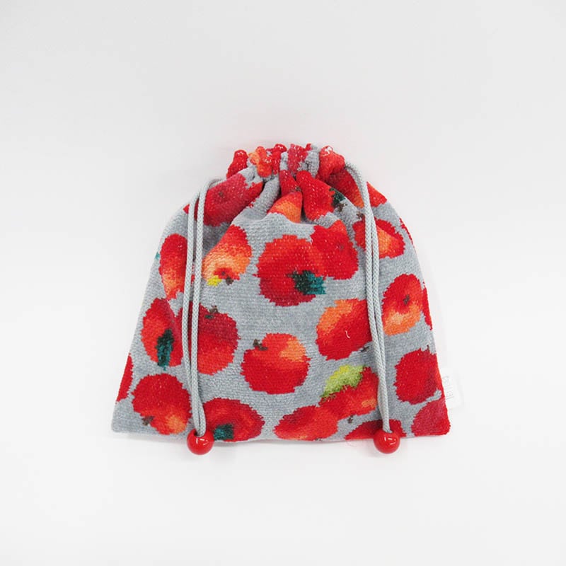 巾着袋　ポーチ レポム りんご　限定デザイン　2025秋冬新作 プレゼントギフト