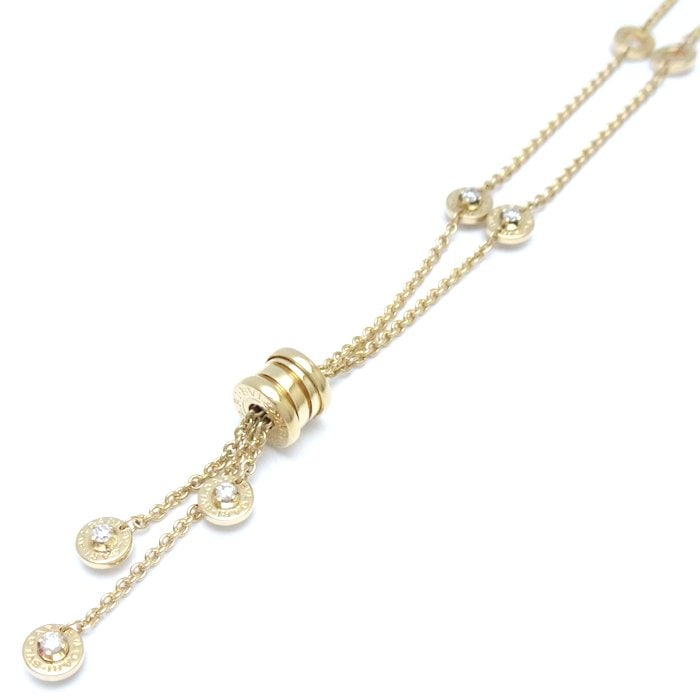 ビーゼロワン エレメント ネックレス ダイヤモンド B.zero1 K18YG イエローゴールド/293127【中古】