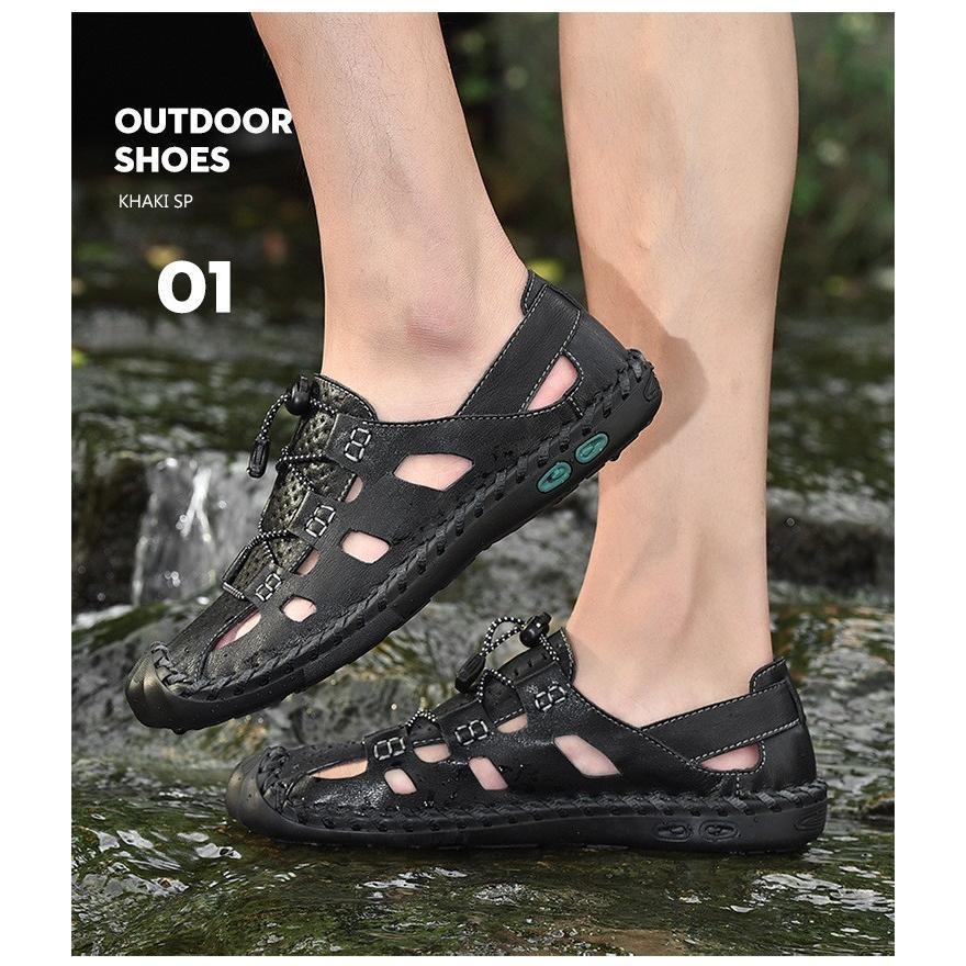 今すぐ欲しい!本革 アウトドアサンダル 水陸両用 メンズ スポーツサンダル コンフォートサンダル ビーチサンダル サボサンダル 20代30代40代50代 4,558円