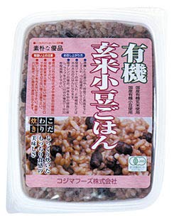 コジマフーズ　有機玄米小豆ごはん160ｇ２０ヶケース販売
