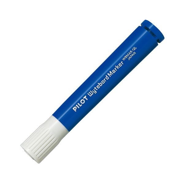 （まとめ） パイロットホワイトボードマーカー補充タイプ 中字・大型 ブルー WBMAR-12L-L 1セット（10本） (×10セット)