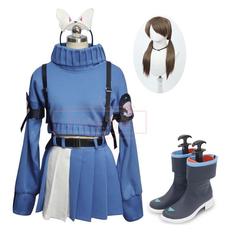 工場直販 Archive- ブルーアーカイブ 倉モエ コスプレ衣装 ウィッグ 靴 コスチューム 演出服 アニメ ゲーム ハロウィン
