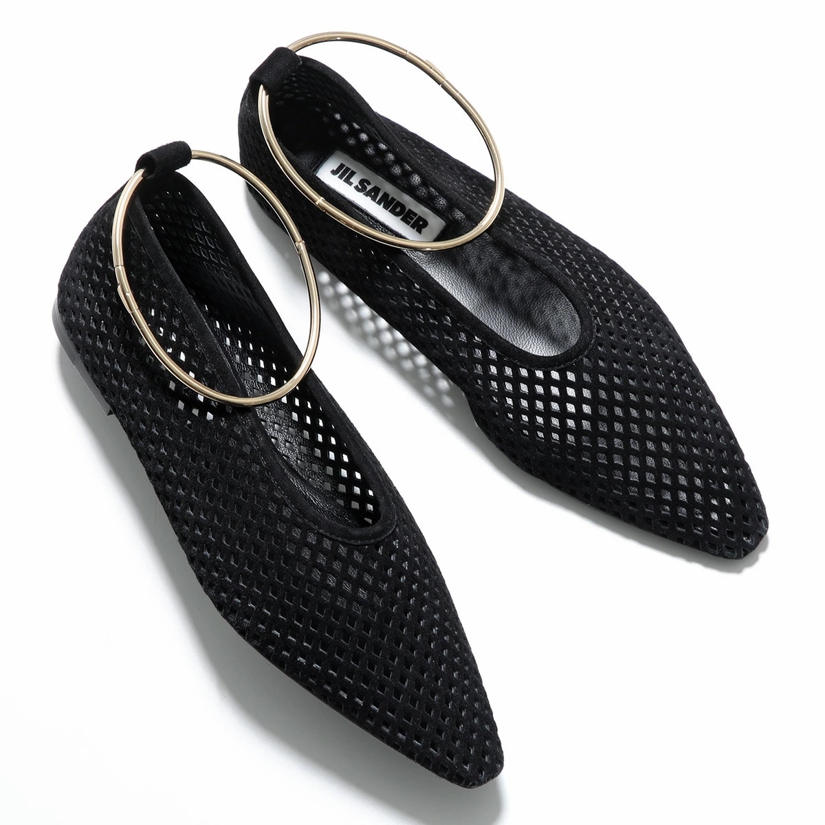 JIL SANDER ジルサンダー フラットシューズ BALLERINA バレリーナ J15WZ0038 P7587 レディース スウェード バレエシューズ 靴 001/BLACK