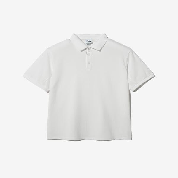 [FILA] ベーシックコットンピケカラーTシャツ (FS2TSH2231U_OWH)
