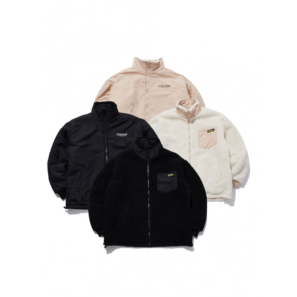 URBANAGE アーバンリバーシブルフリースジャケット (2 Colors)