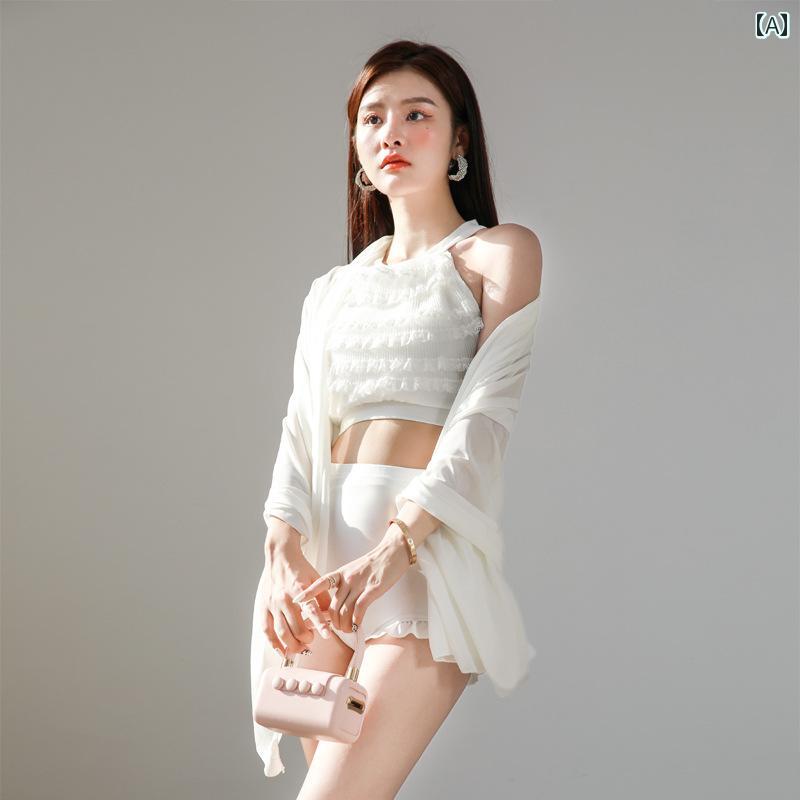 水着 セパレート レディース 女性用 プール ビーチ スイムウェア かわいい おしゃれ ビキニ 夏 韓国 セクシー 温泉 3点セット 5,179円