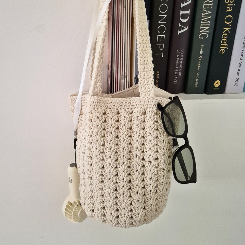 デオラ 夏 ニット ショルダーバッグ