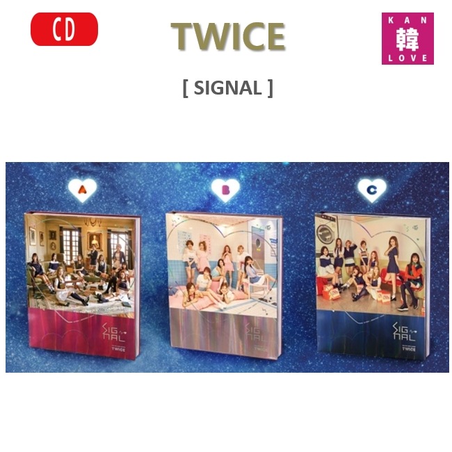 TWICE SIGNAL ３種セット ４集 ミニ シングル / 生写真1+トレカ10+サンキューカード9