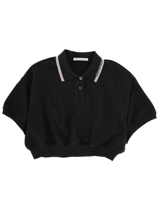 T BY ALEXANDER WANG Women Polo Shirts 4CC1261207 001 BLACK