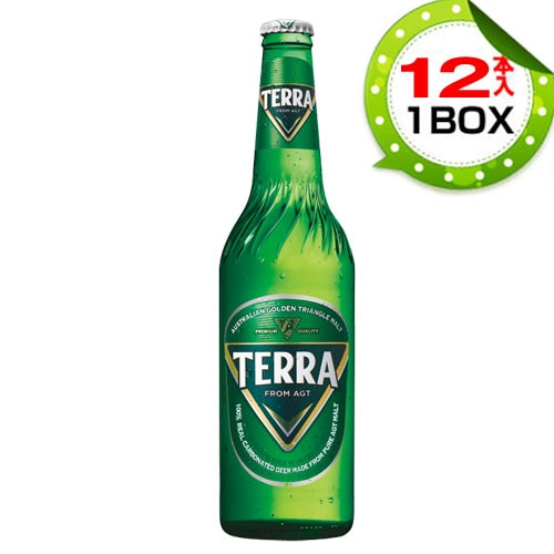 テラビール(瓶ビール1BOX=500mlｘ12本) TERRA 眞露ビール 韓国レギュラ 韓国お酒